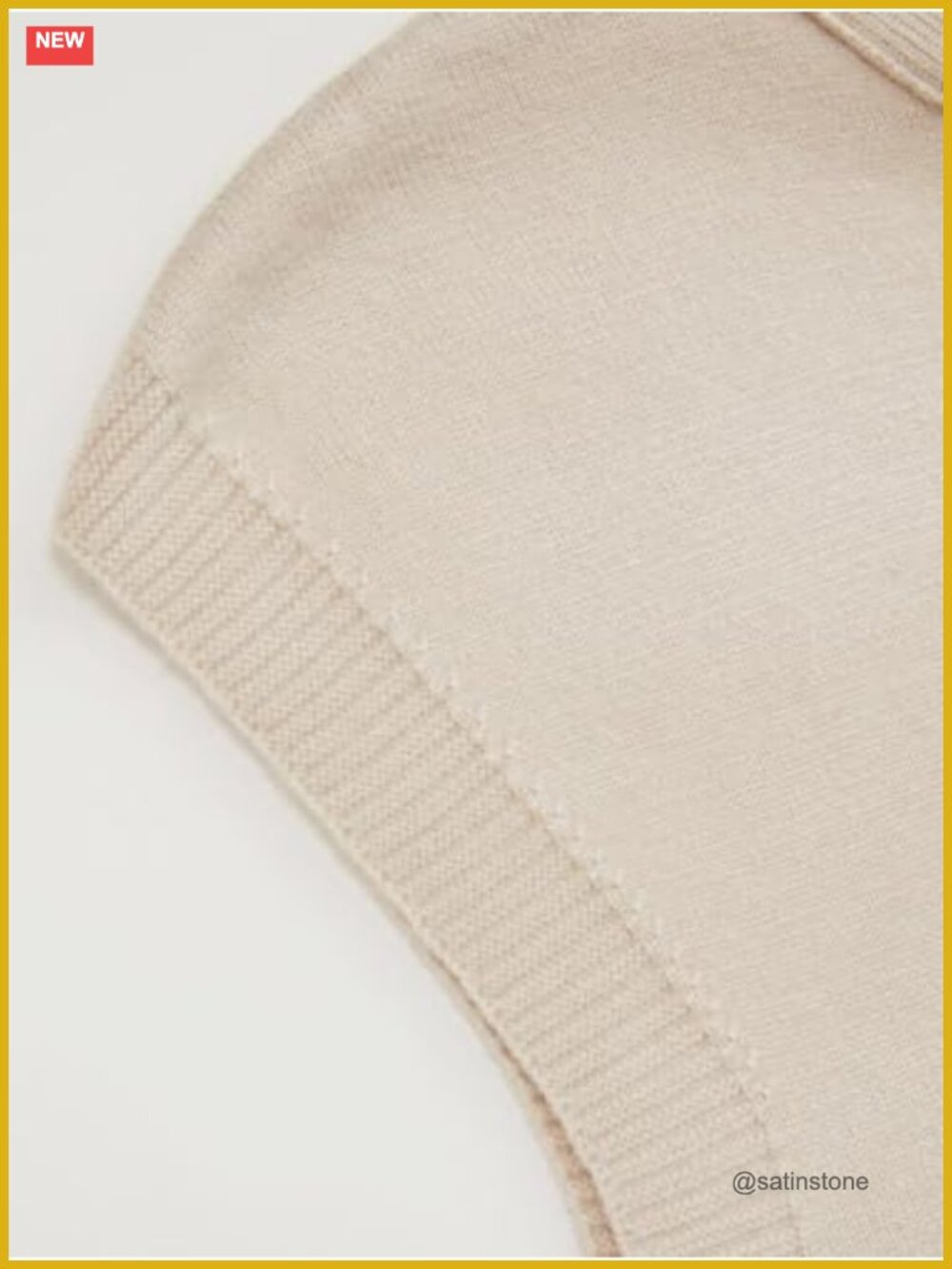 CIDER Sweater Vest Bow Tie Cap Sleeve Cropped Knit Women